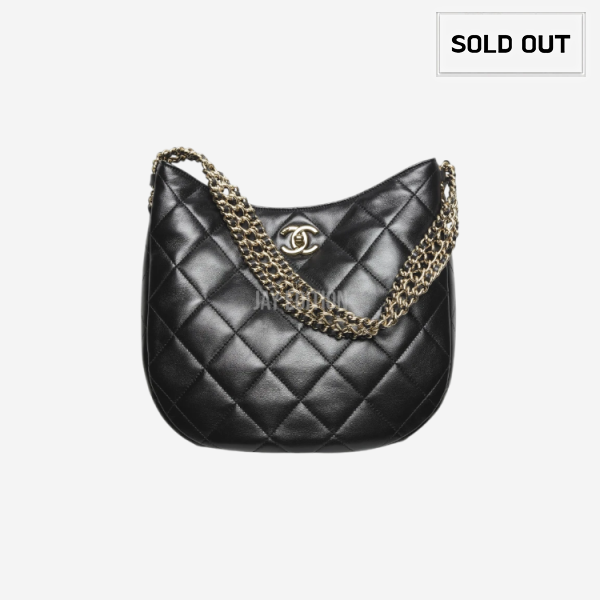 샤넬 골드볼 호보백