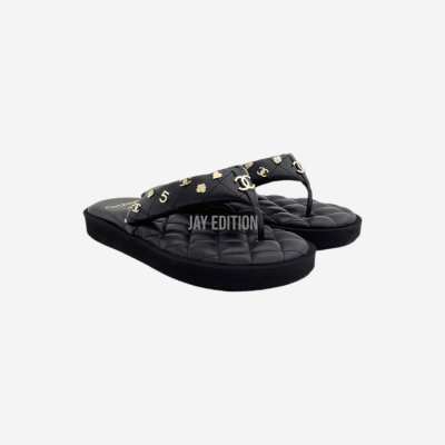 샤넬 참 퀄팅 플랫폼 플립플랍