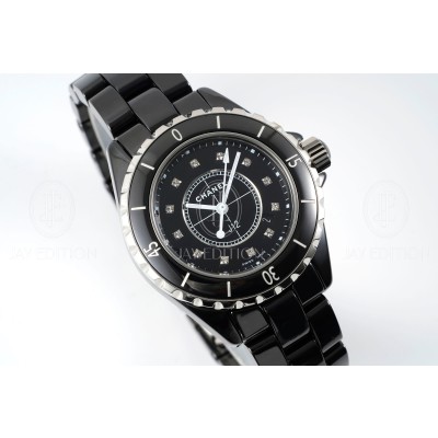 샤넬 J12 워치 33mm 블랙 다이아 인디케이터 쿼츠