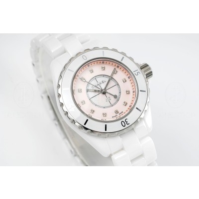 샤넬 J12 워치 33mm 핑크 다이아 인디케이터 쿼츠