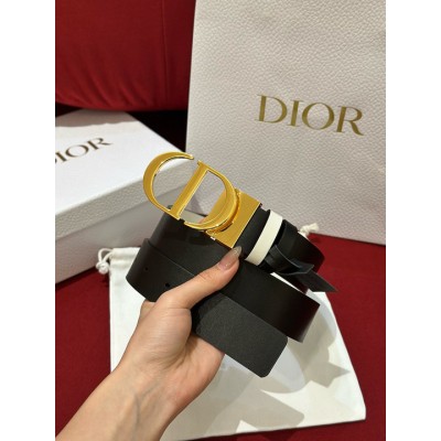 디올 벨트 - 리버시블 3CM 