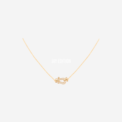 프레드 포스텐 스몰 하프 파베 네크리스