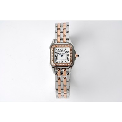 까르띠에 팬더 스몰 로즈골드콤비 다이아세팅