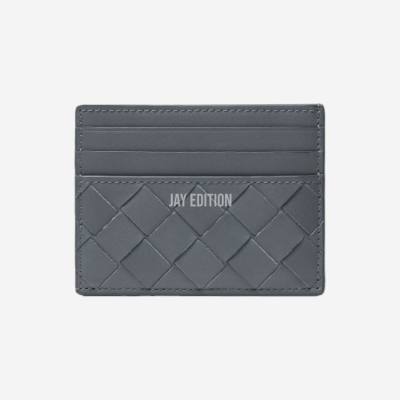 보테가 베네타 인트레치아토 카드 홀더 그레이