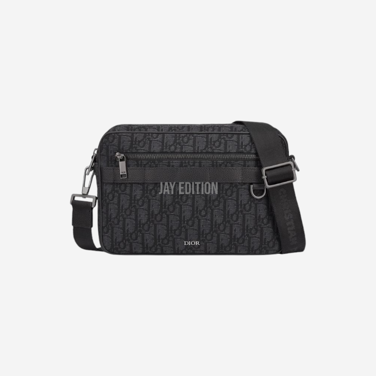 디올 사파리 맥시 자카드 오블리크 남성 크로스 메신저백
