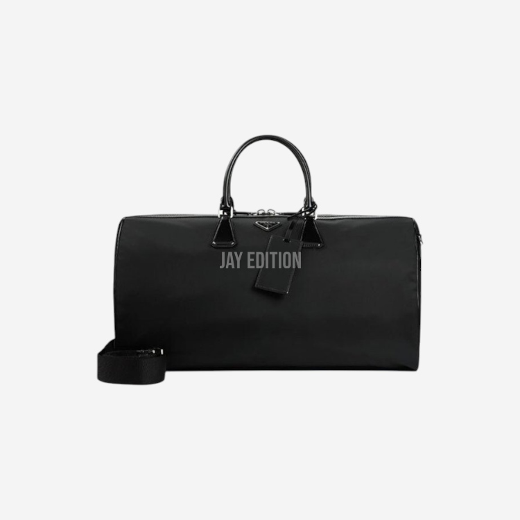 프라다 리나일론 브러쉬드 가죽 더플백