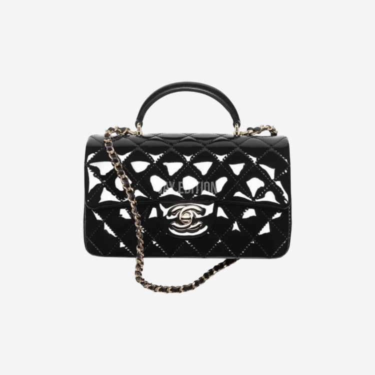 샤넬 클래식 플랩백 탑핸들 뉴미니 페이던트