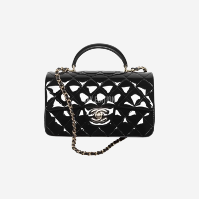 샤넬 클래식 플랩백 탑핸들 뉴미니 페이던트