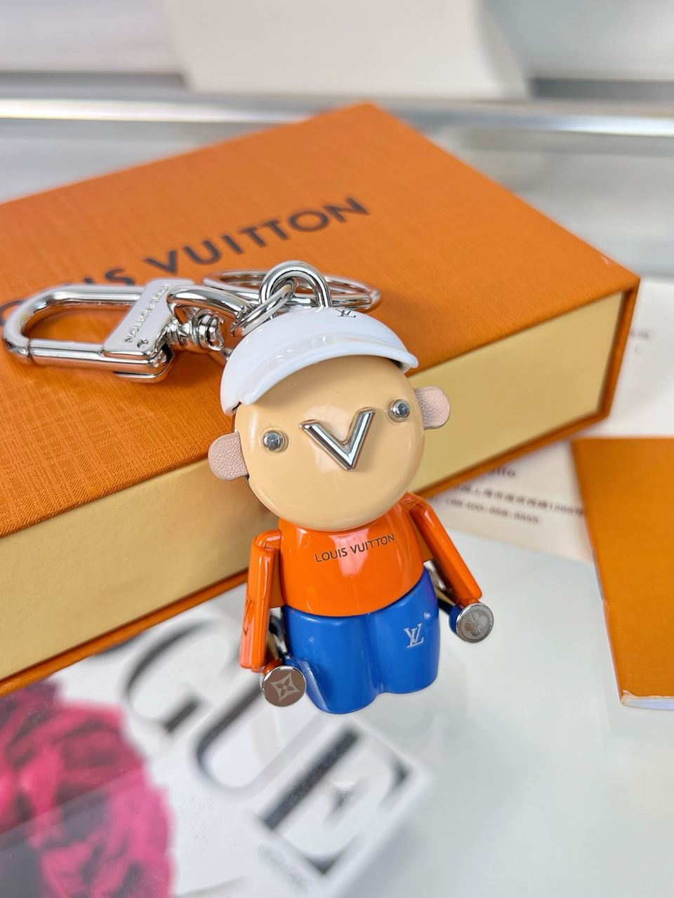 루이비통 가스통 짐 백참 키 홀더