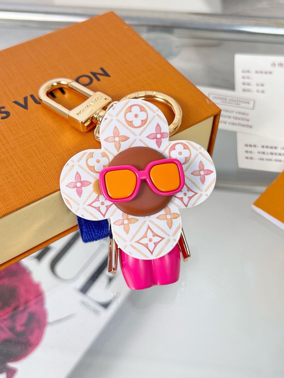루이비통 키홀더 비비안 백 참 