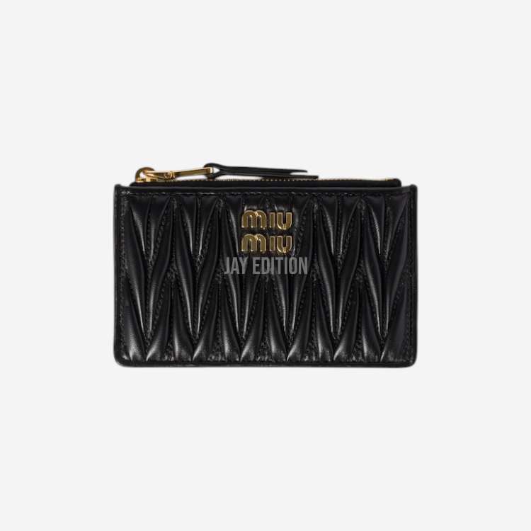 미우미우 마테라쎄 나파 가죽 파우치 지갑