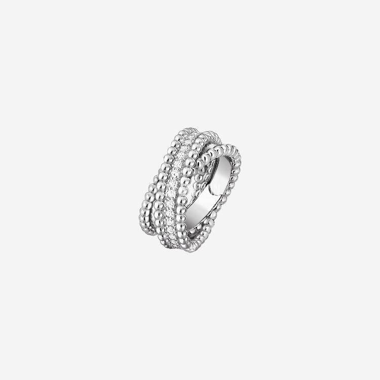 반클리프 뻬를리 다이아몬드 듀오 링 