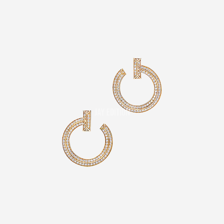 티파니 T1 오픈 후프 이어링