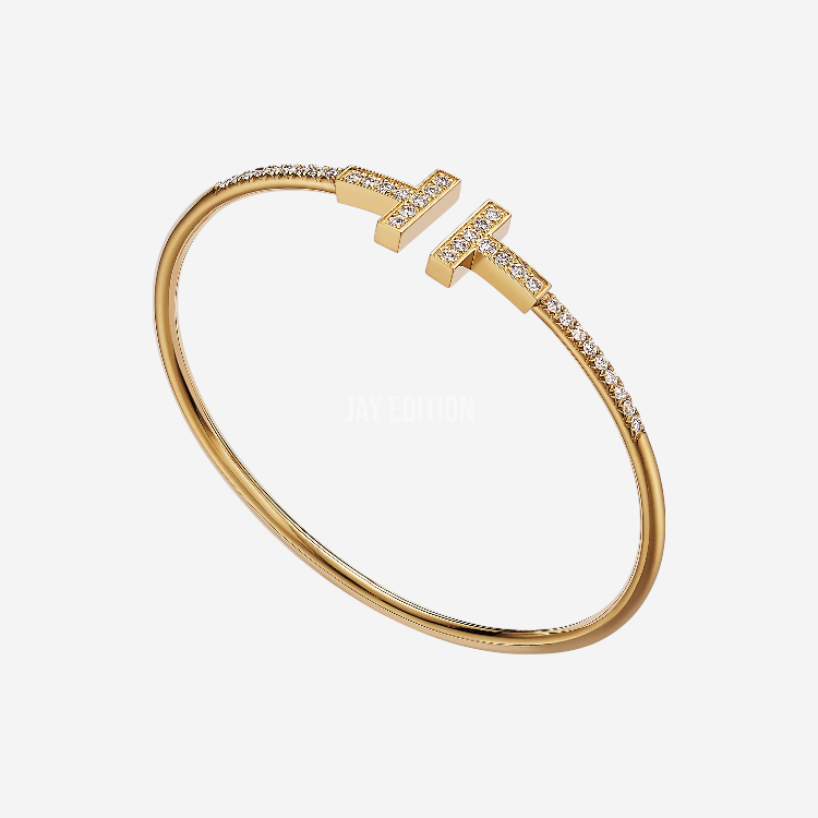 티파니 T 와이어 파베 브레이슬릿