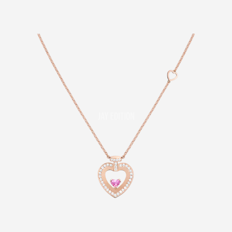 프레디 프리티 우먼 핑크 사파이어 네크리스