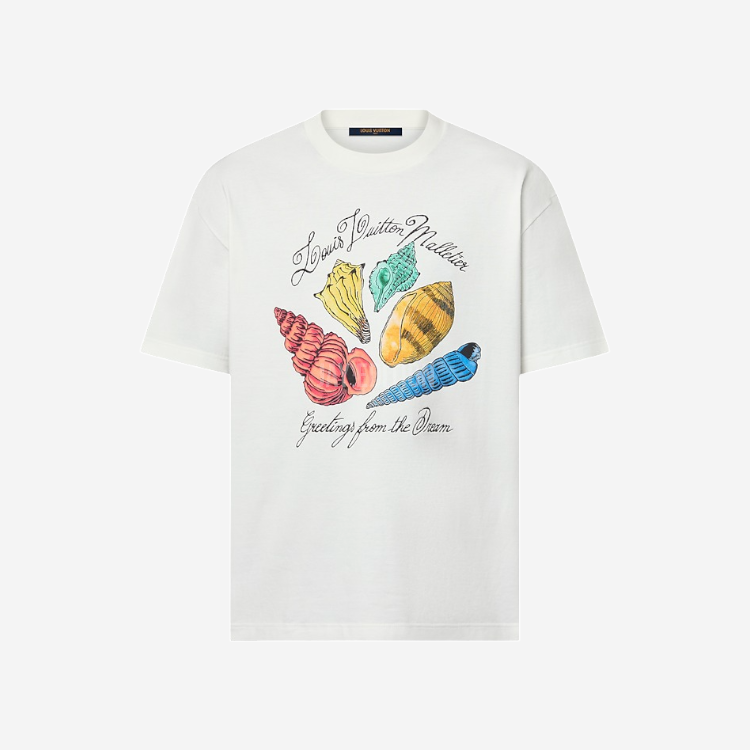 루이비통 프린트 반팔 코튼 티셔츠