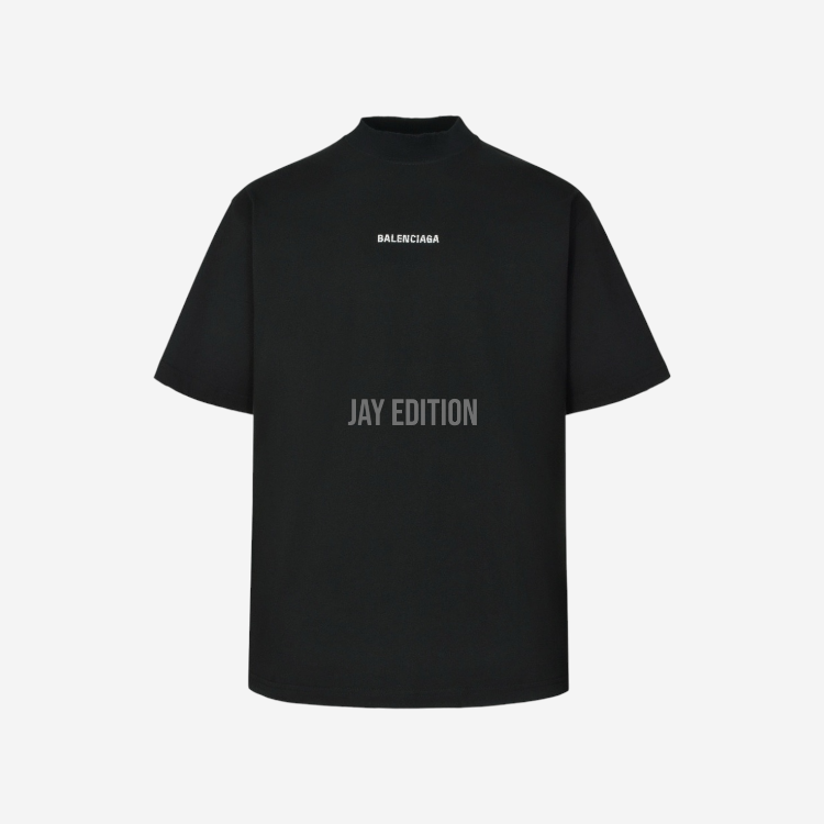 발렌시아가 로고 반팔 티셔츠