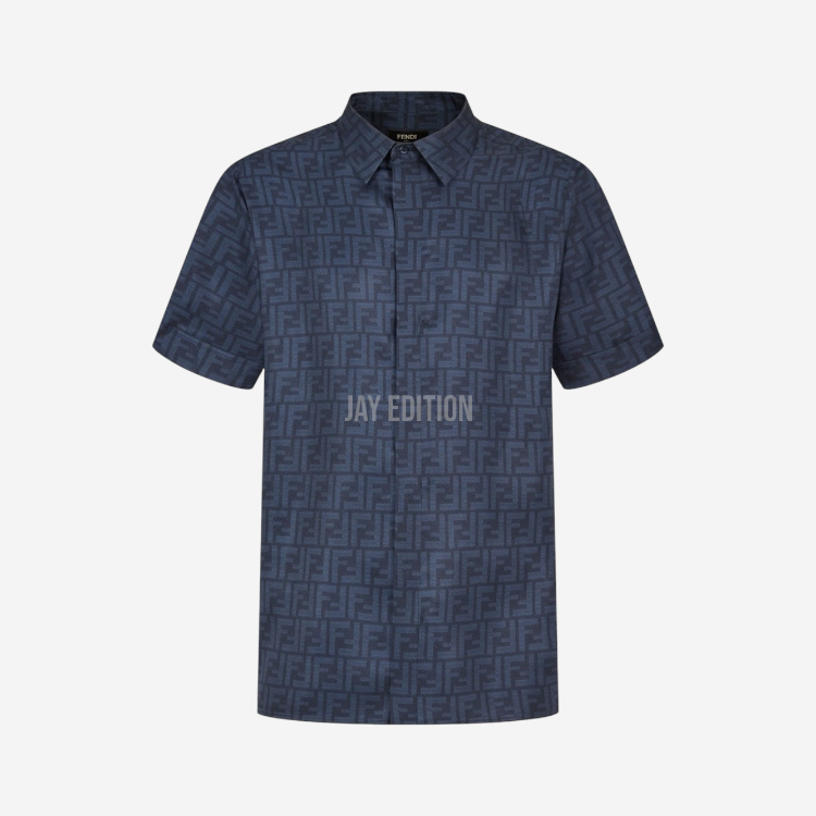 펜디 셔츠 실크 네이비