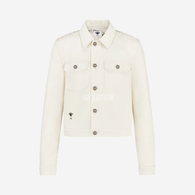 디올 에크루 코튼 데님 자켓