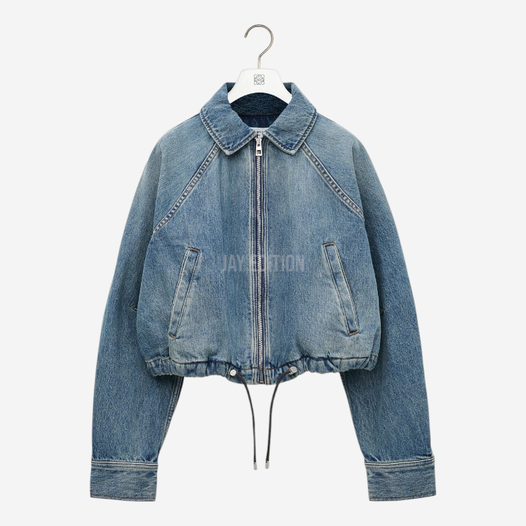 로에베 드로우스트링 벌룬 데님 자켓