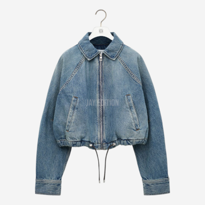 로에베 드로우스트링 벌룬 데님 자켓