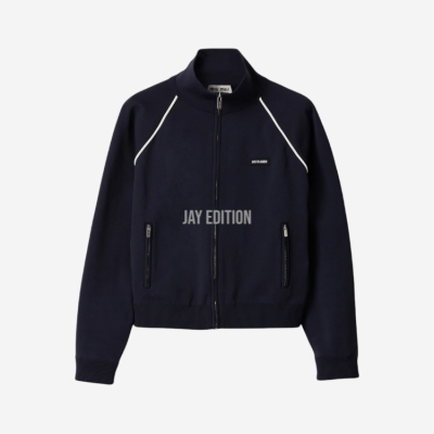 미우미우 테크니컬 얀 지퍼 가디건