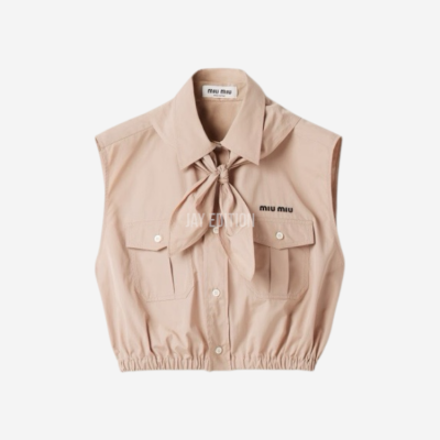 미우미우 슬리브리스 포블린 셔츠