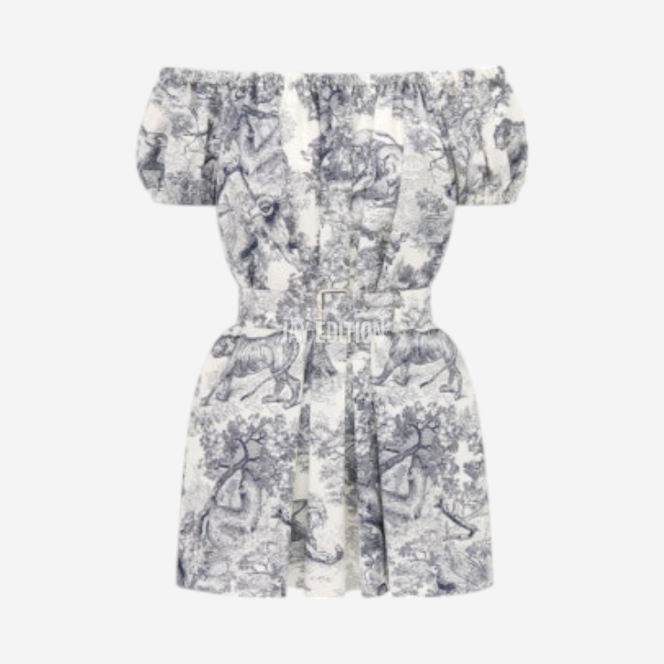 디올 리비에라 플레어 쇼트 드레스