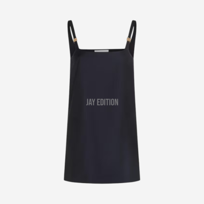 미우미우 메탈 로고 미니 드레스