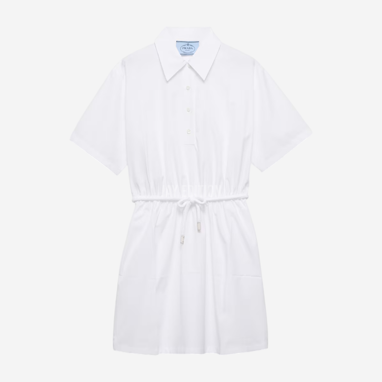 프라다 포플린 미니드레스