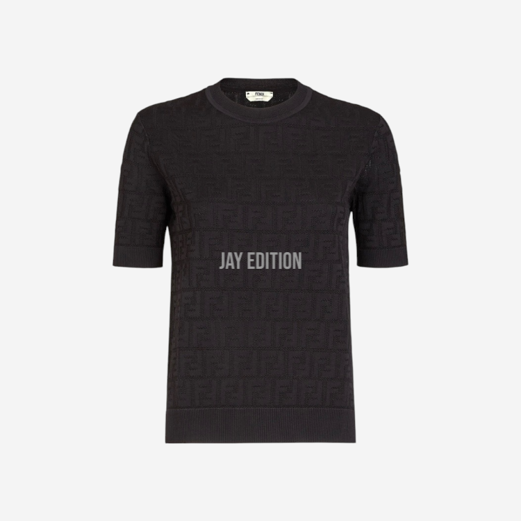 펜디 FF로고 비스코스 코튼 니트 반팔