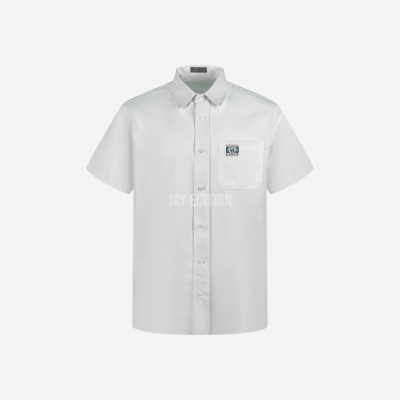 디올 꾸뛰르 와펜 포컷 반팔 셔츠