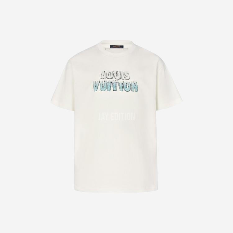 루이비통 그라데이션 구슬 모노그램 반팔 티셔츠