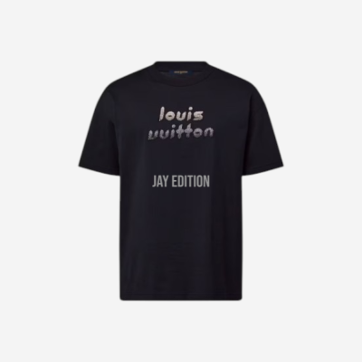 루이비통 비즈 엠브로이더드 코튼 티셔츠