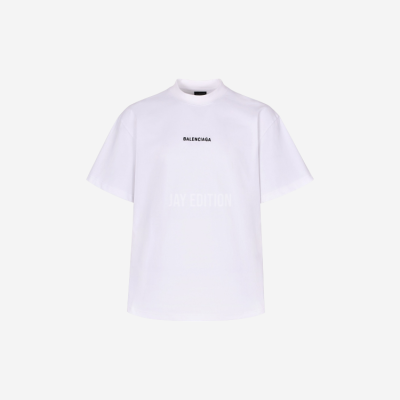 발렌시아가 백 로고 티셔츠