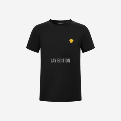 베르사체 로고 반팔 티셔츠