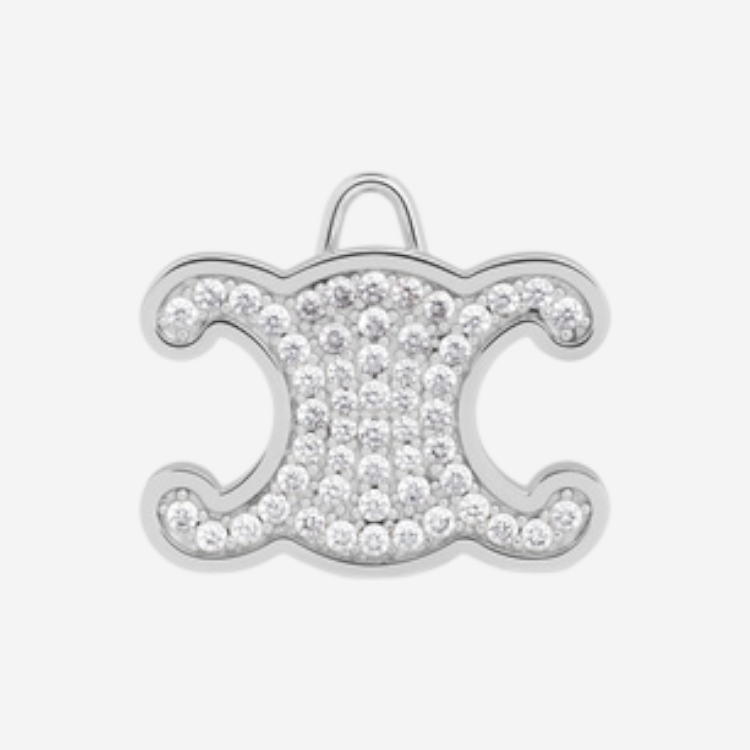 셀린느 트리오페 크리스탈 헤어 클립