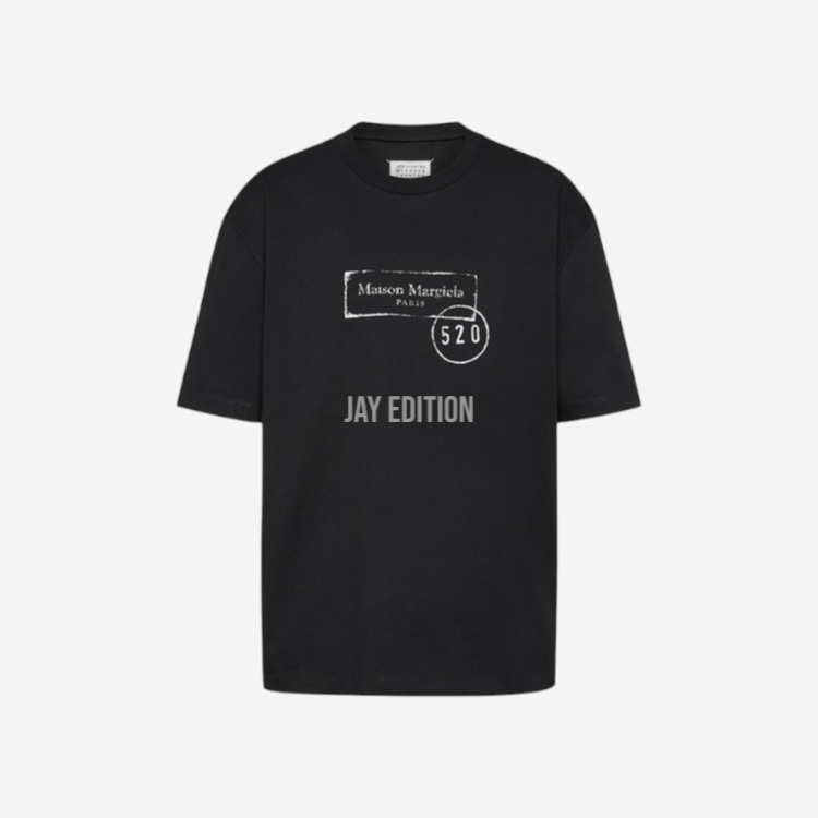 메종마르지엘라 스탬프 로고 티셔츠