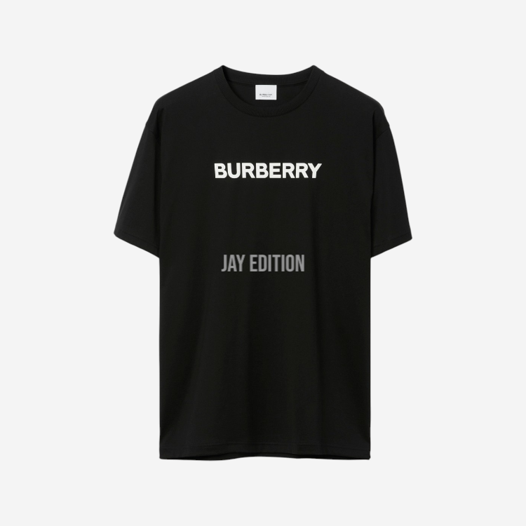 버버리 로고 코튼 티셔츠