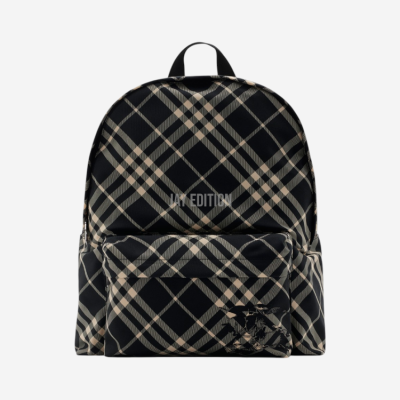 버버리 체크 백팩 블랙 칼리코 스몰 / 미듐