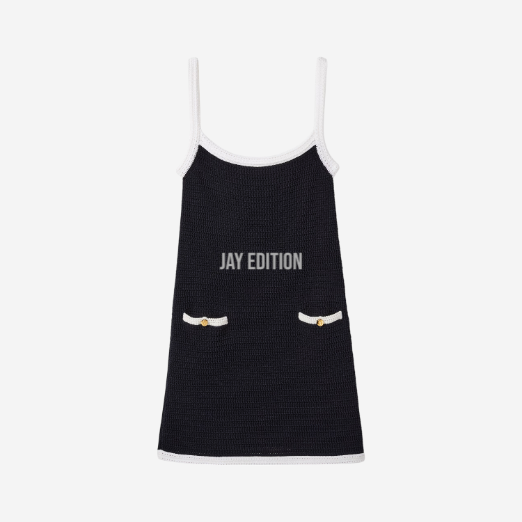 구찌 파인 코튼 드레스