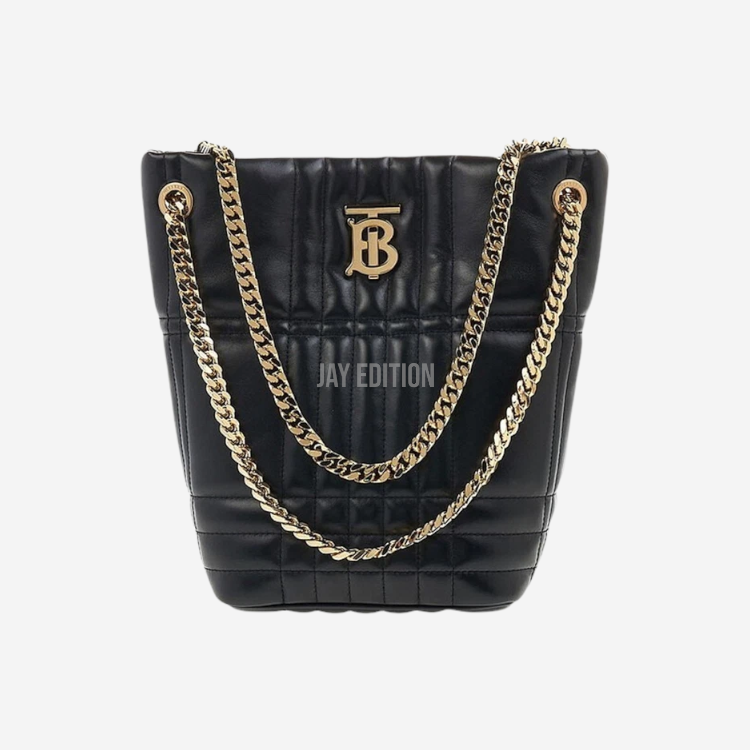 버버리 퀄팅 레더 롤라 스몰 TB 버킷백