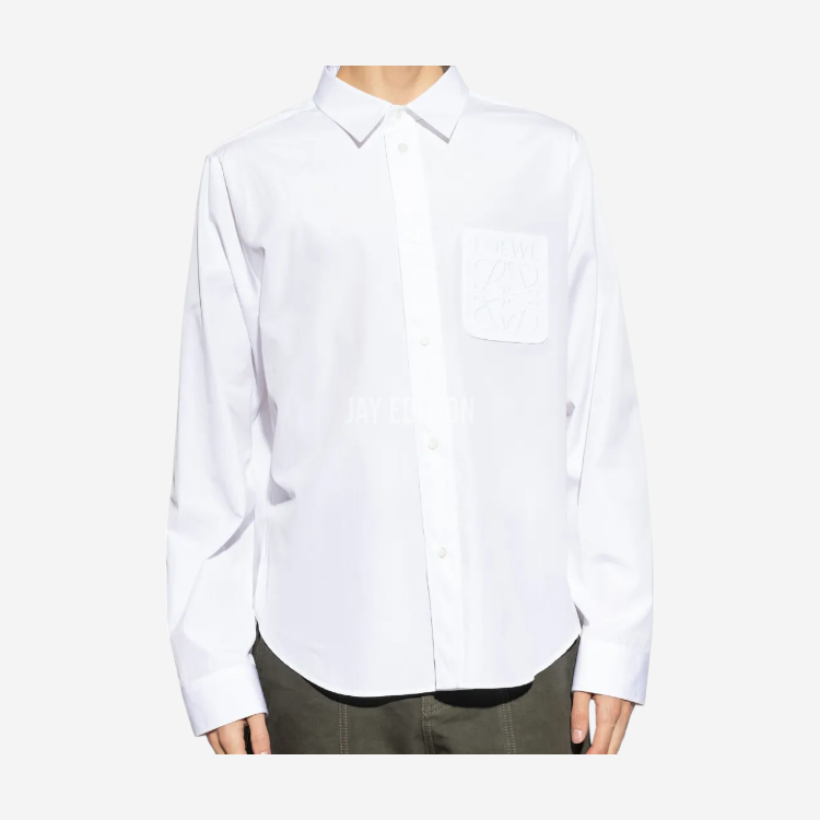 로에베 아나그램 자수 셔츠