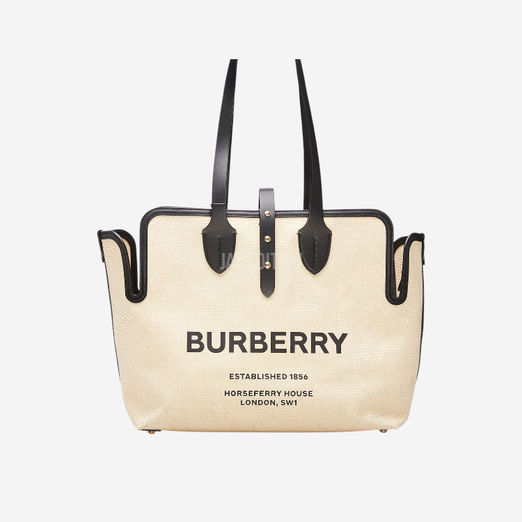 버버리 호스페리 미디엄 캔버스 쇼퍼백