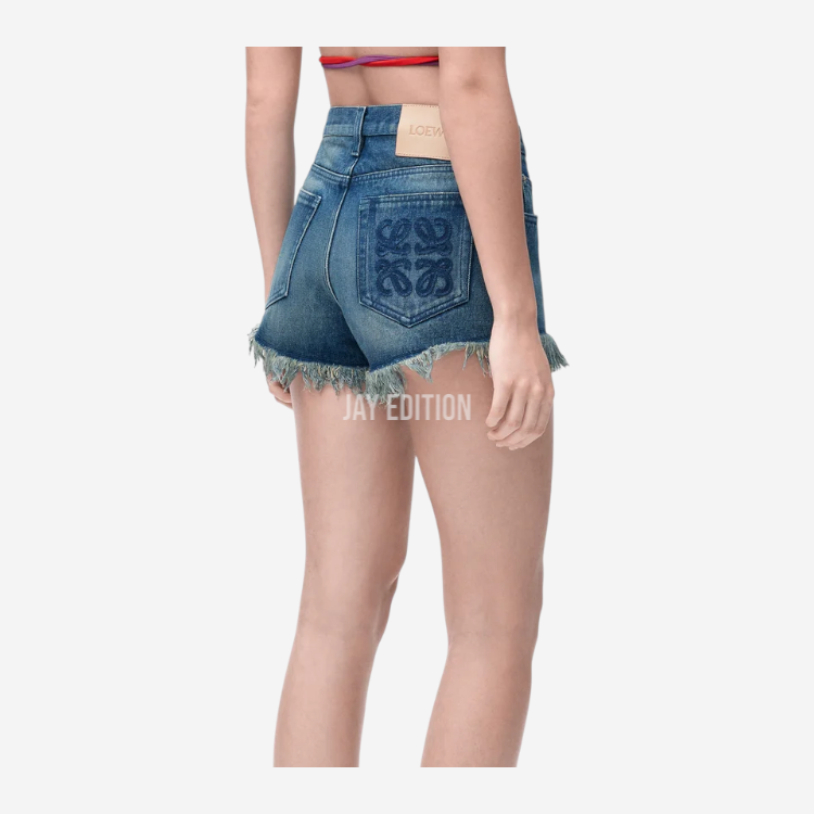 로에베 이비자 아나그램 데님 쇼츠