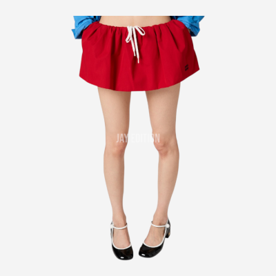 미우미우 포플린 미니스커트