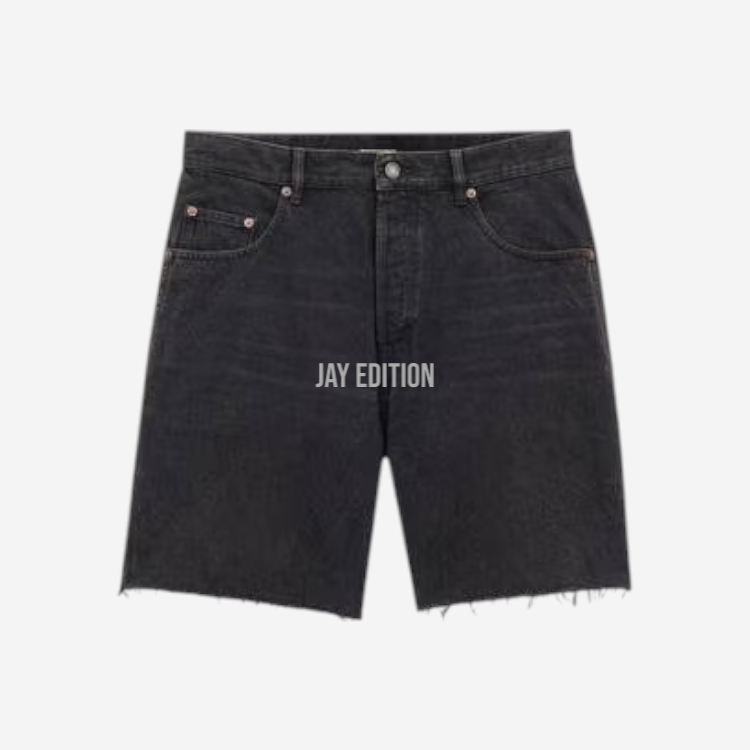 생로랑 블랙 방돔 데님 버뮤다 쇼츠