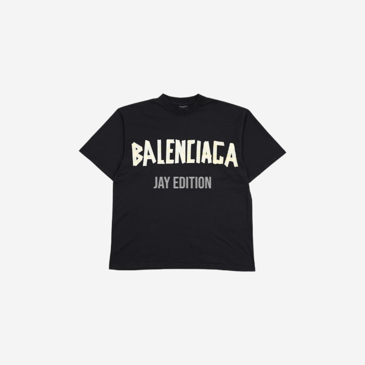 발렌시아가 뉴 테이프 티셔츠