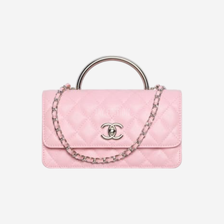 샤넬 탑핸들 체인 미니백